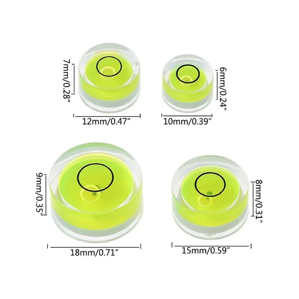 Round Bubble Level Bullseye Level Measurement Instrument 5pcs spirit level,bubble level,portable spirit level