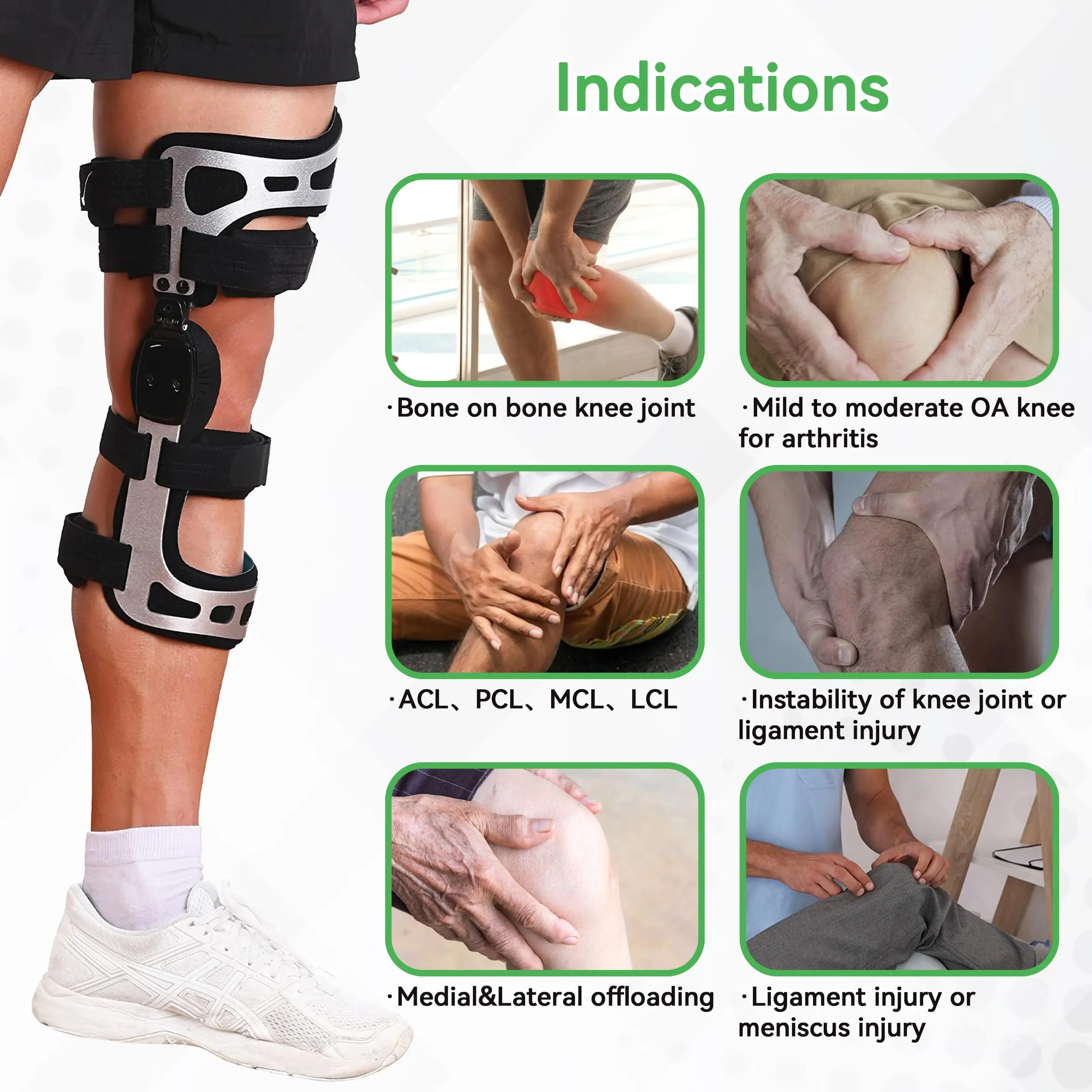Medical OA Orthopedic Knee Brace for Arthritis Osteoarthritis Pain