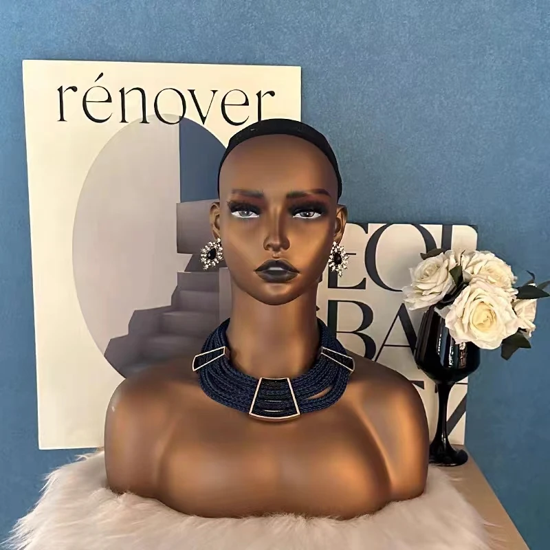 

Female Mannequin Manikin with Makeup Model Display Wig Salon Beauty Scarf Glasses Hat Cap Stand Rack