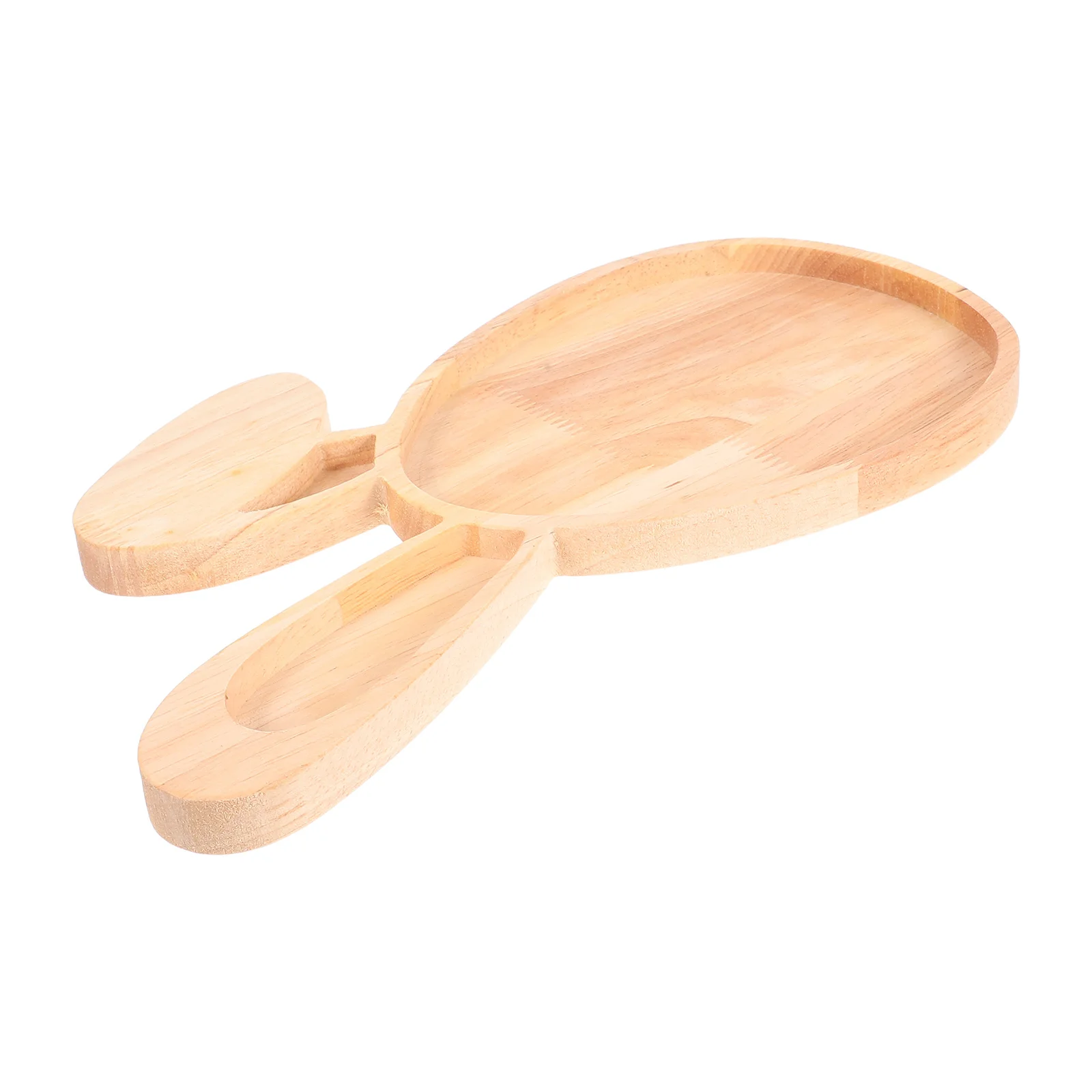 Rabbit Serving Tray Decorative Wooden Plate Fruit Delicate Pallets Easter Bunny Desktop 5