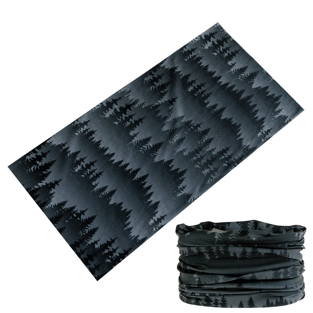 Chinese Style Landscape Pattern Design Headbands For Women Men Travel Bandana Face Mask Cycling Balaclava s Female Male cotton head wrap pirate hat bandana