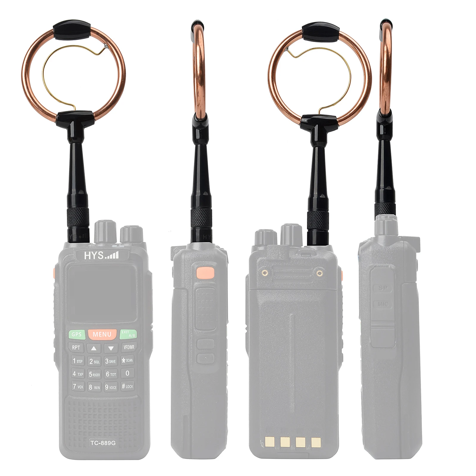 DR750D VHF/UHF ツインバンドFMトランシーバー VHF UHF Dual Band Handheld Radio Antenna,2meter/70cm