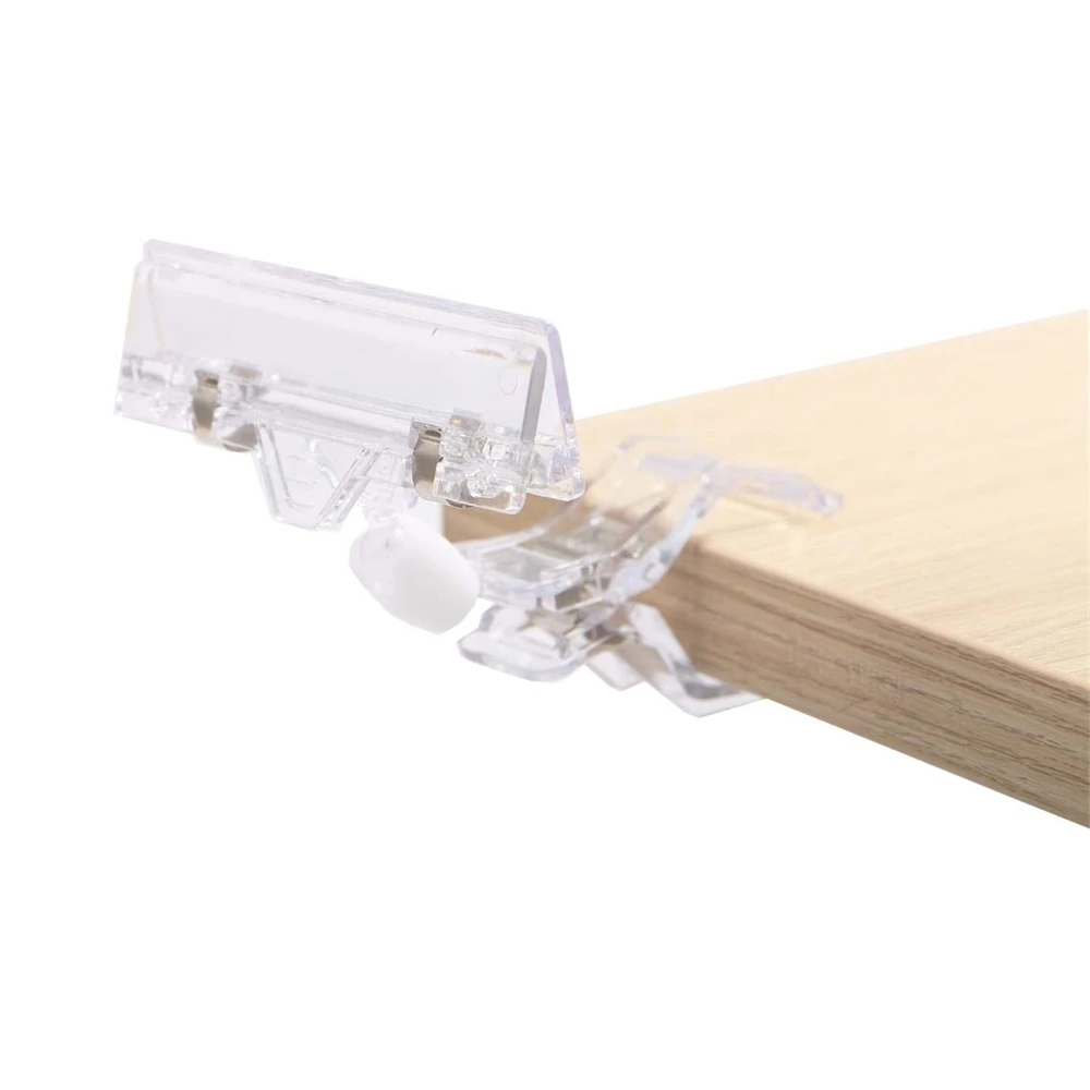 Clear Pop Plastic Sign Display Price Label Tag Promotion Clips Holders In Supermarket Retails 8x11cm Label Holder Photo Clip metal paper clips
