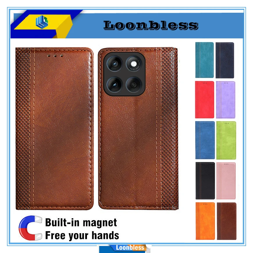 Leather Flip Case for Motorola Moto G100 Pro