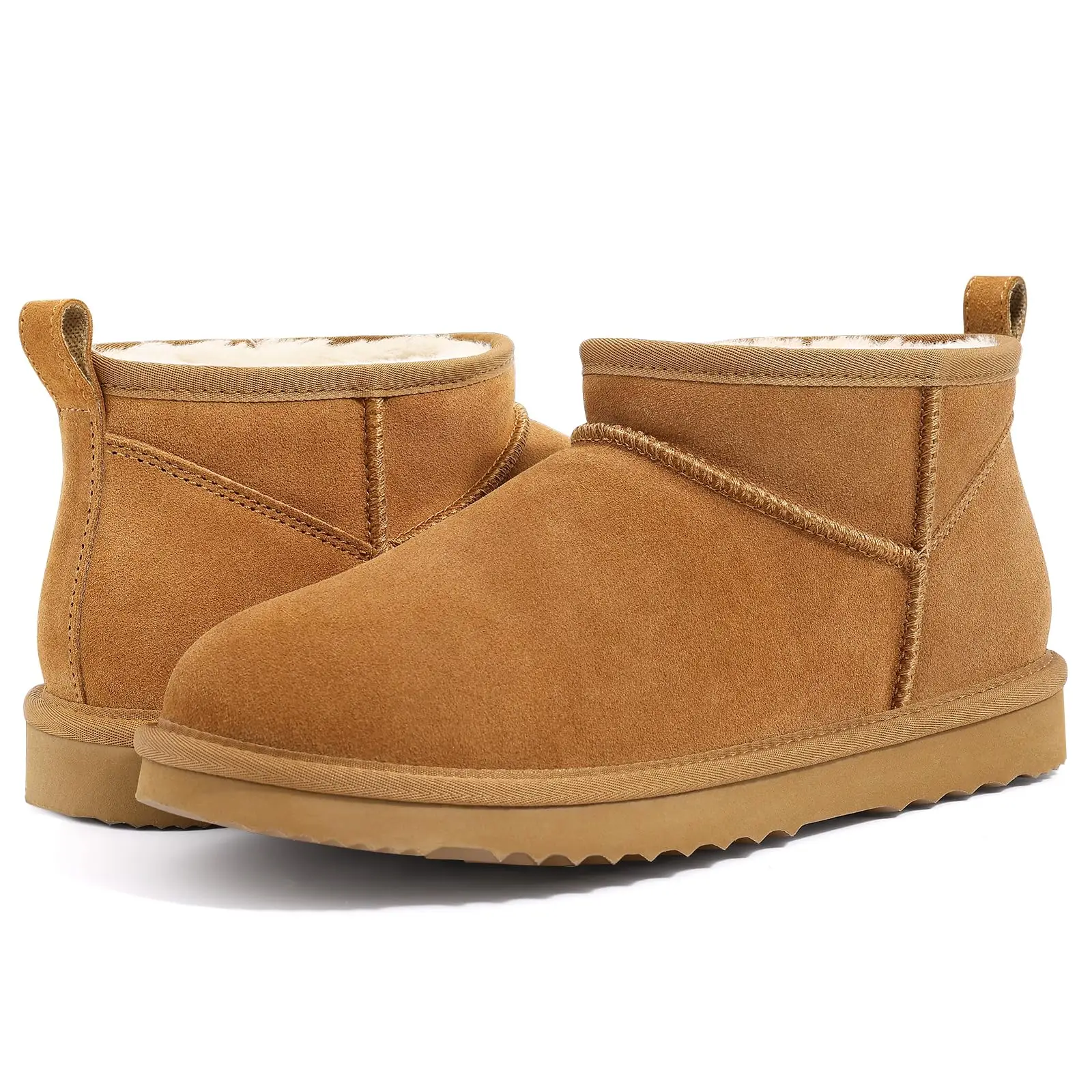 Suede Ankle Boots Women Winter Outdoor Short Plush Antiskid