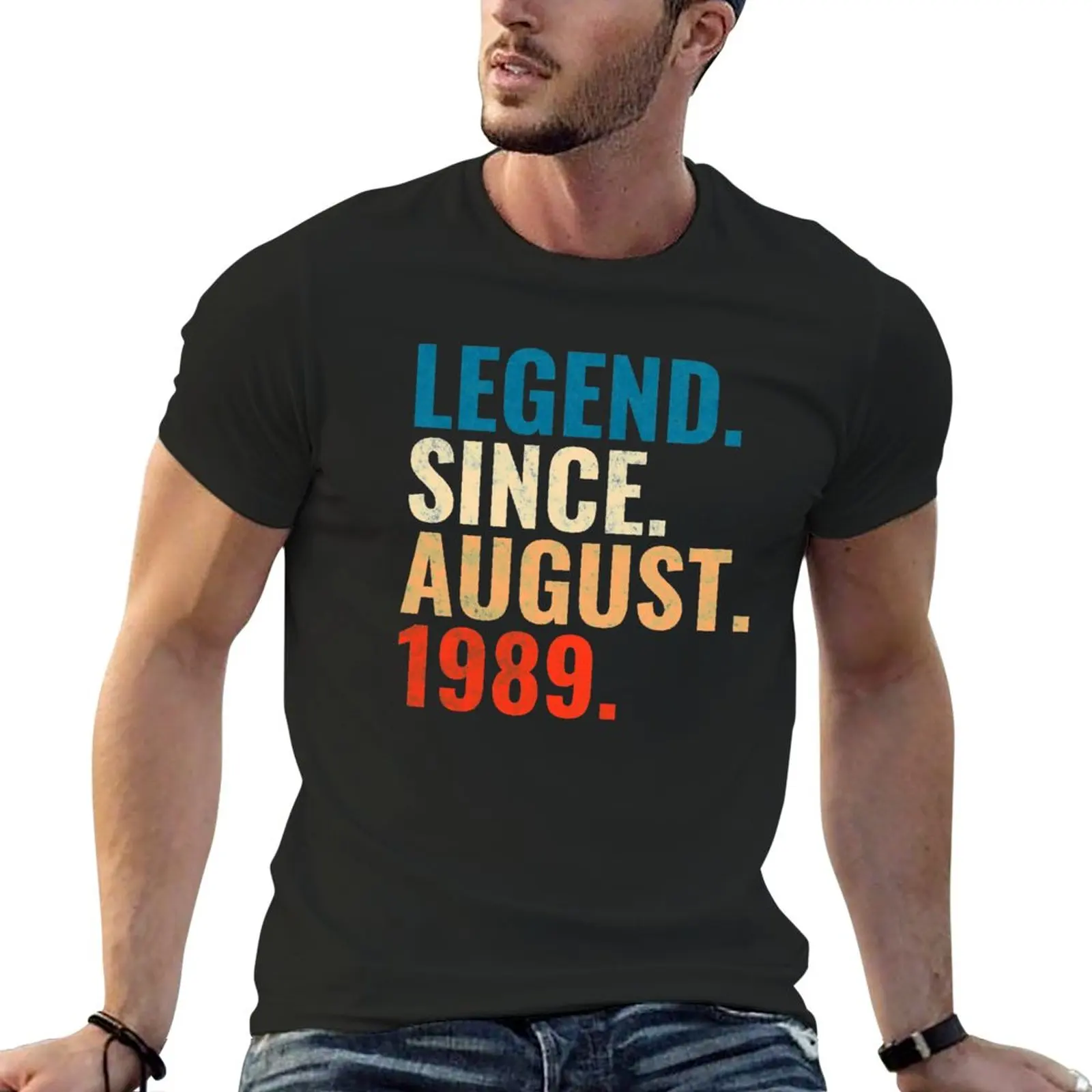 Legend Since August 1989 Retro Vintage T-Shirt sublime t shirt sweat shirt Short sleeve tee Men's t shirts