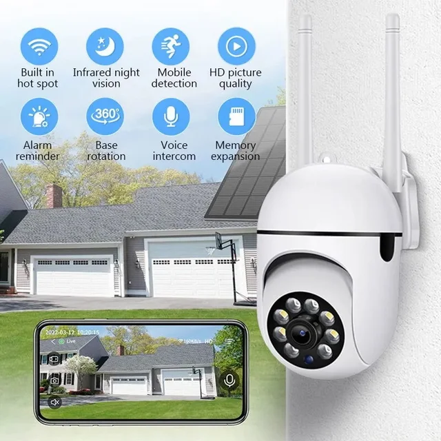 2MP PTZ IP Camera Color Night IP 2.4G WiFi Network Camera Security Camera Home Surveillance Camera Baby Monitor 2