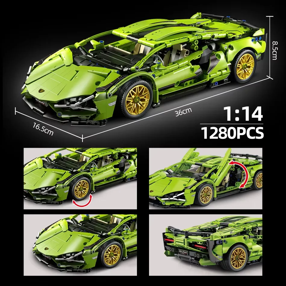 ToylinX 1:14 Lambo z klocków za $12.92 / ~54zł ToylinX 1:14 Lambo z klocków za $12.92 / ~54zł