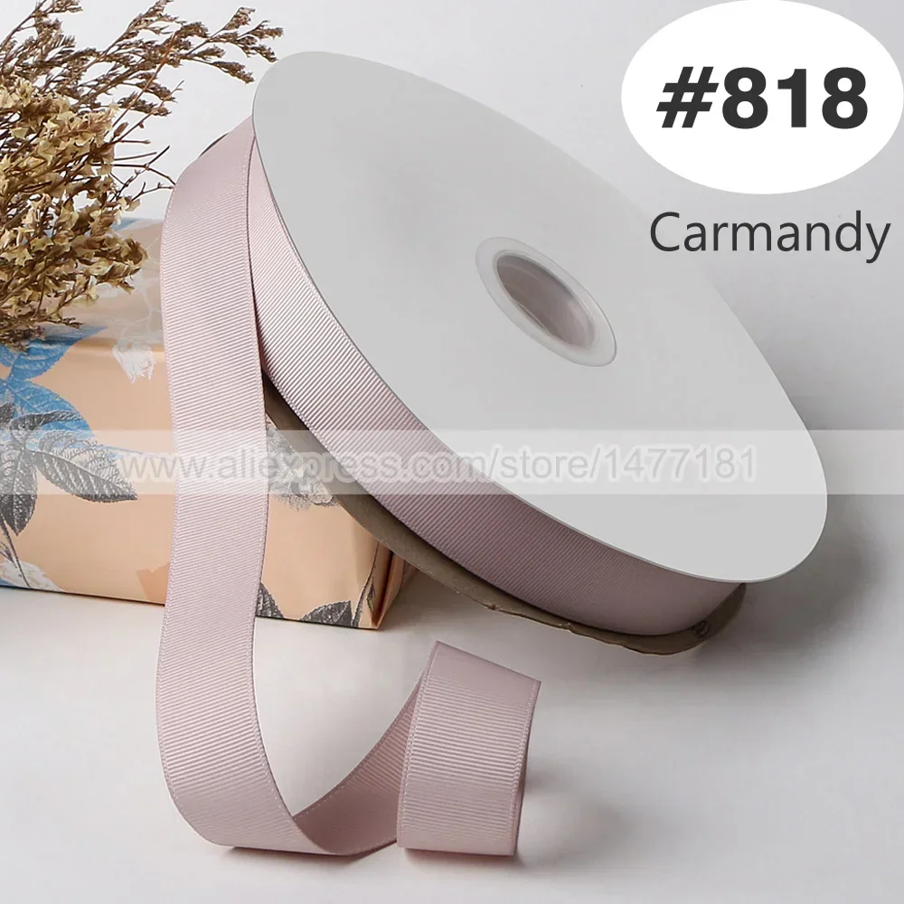 High-Quality Brown Ivory Grosgrain Ribbon - Perfect for Bow Making & Weddings
