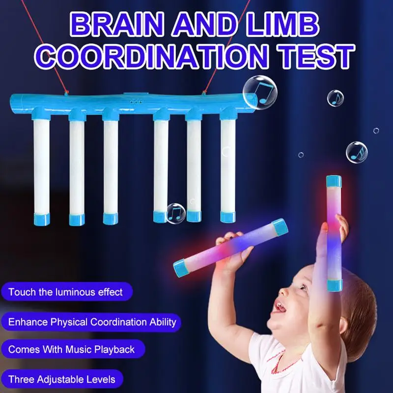 Drop Stick Game Glowing In The Dark Reaction Time Game 3 Adjustable Levels Hand Speed Challenge With Music Educational Activity