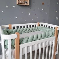 1-4 M bébé lit protecteur infantile berceau oreiller coussin tresse noeud pare-chocs berceau pare-chocs chambre décor Tresse Tour De Lit Bebe 4