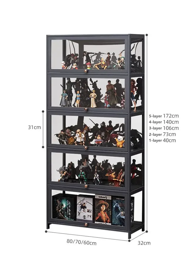 thumbnail image 2 of Vibeo Toys Acrylic Display Cabinet With Key Lock, Transparent Dustproof... 2 of 13