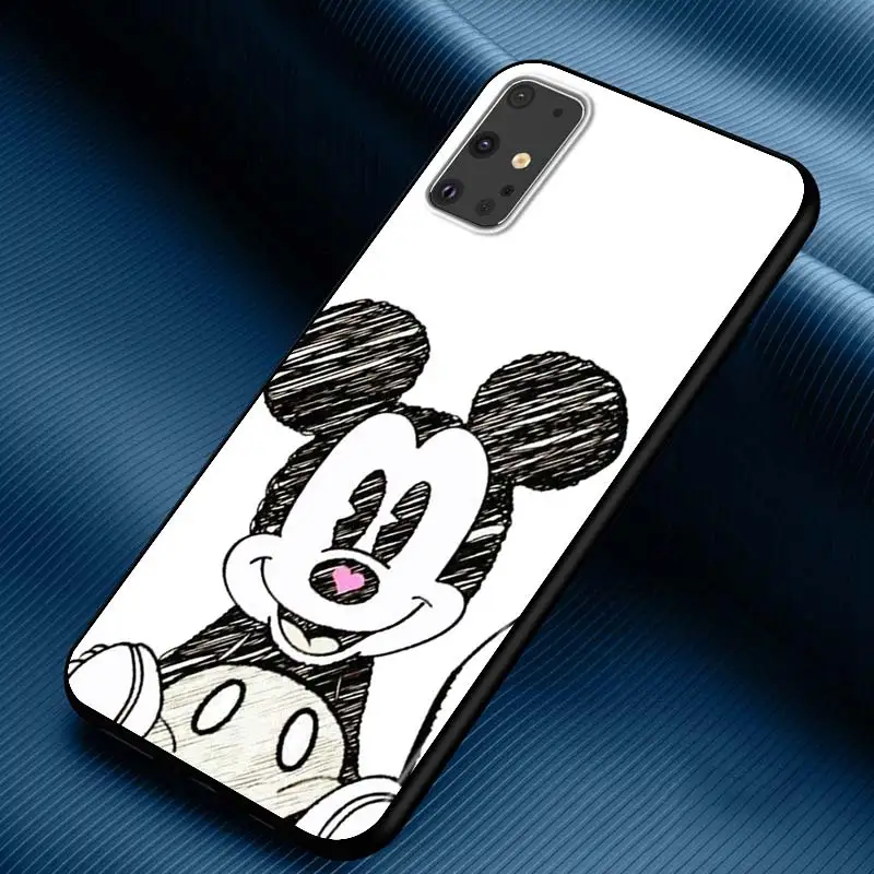 Dark Mickey Mouse For Samsung Galaxy S22 S21 FE Ultra Pro A03S A13 A53 A33 A03 M32 M22 M12 M52 A22 4G M21 Soft Phone Case kawaii phone cases samsung