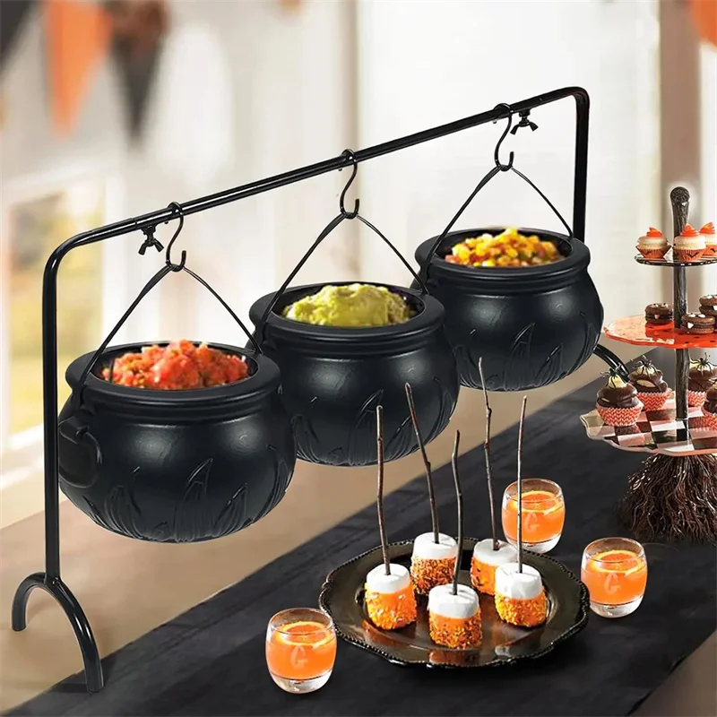 3/9pcs Halloween Dekoration Hexe Süßigkeiten Schalen Innen häuser Küche Party Dekoration mit Rack Halloween Festival Ornamente