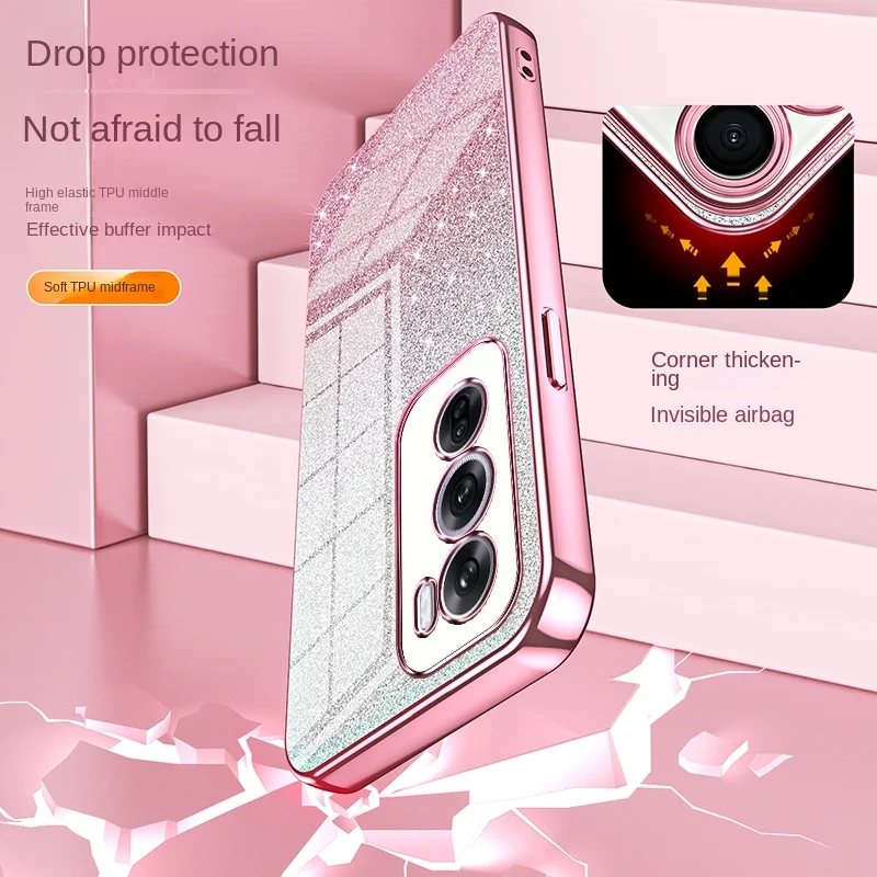 Sparkling Slim Protective Soft TPU Case with Full Phone Coverage
