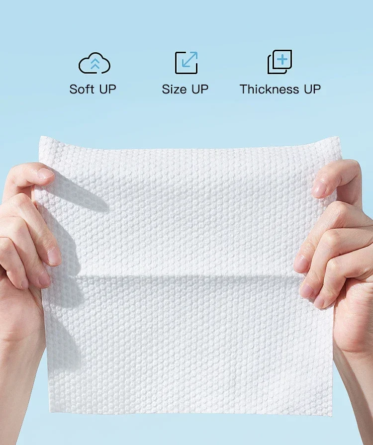 Description Picture 4 of item50pcs Disposable Face Wash Towels, Soft Cotton Face Wipes for Beauty Salon, Cleansing Facial Towels, Extractable Cotton