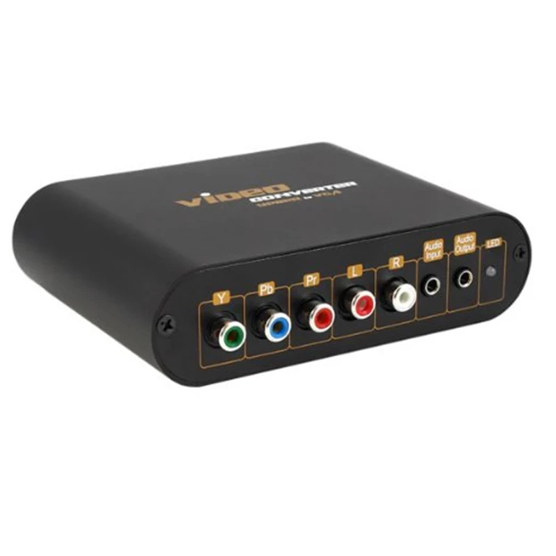 LKV7600 VGA ypbpr/component to VGA converter For PC Laptop to TV Ypbpr in out with power adapter