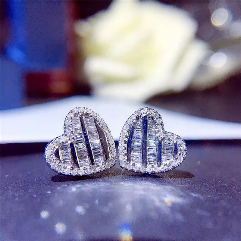 2022 Fashion Trendy Butterfly Silver Color Korean Stud Earring for Women Wedding Cute Gothic Drop Earing Party Gift Wholesale Z5 