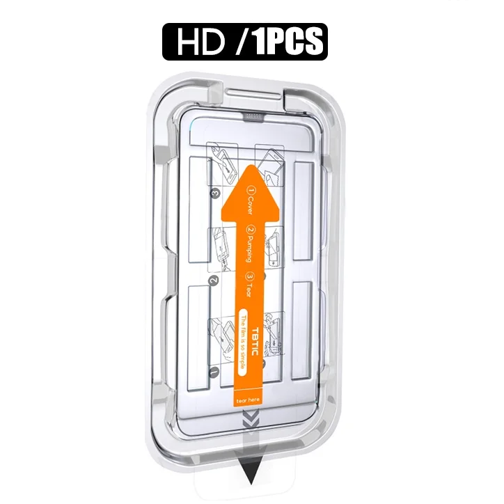 Ultra HD 8K Tempered Glass Screen Protector with Easy Install AutoDust Box (3-Pack)