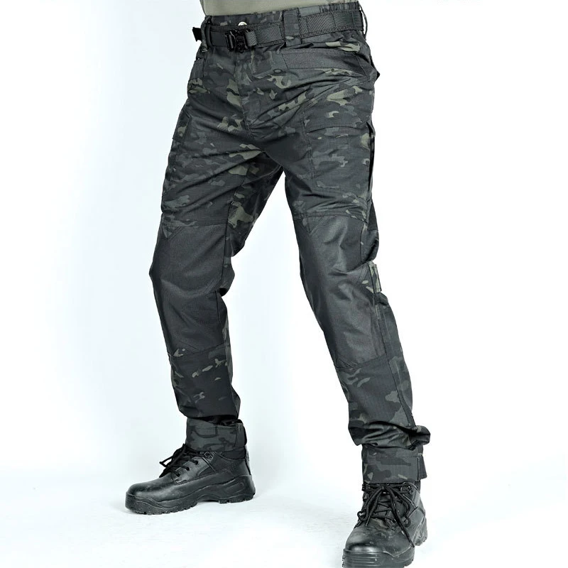 Waterproof Tactical Hiking Pants Men Anti-Tearing Wear Resistant Camping Trousers Breathable Multi-pocket Climbing Military Pant
