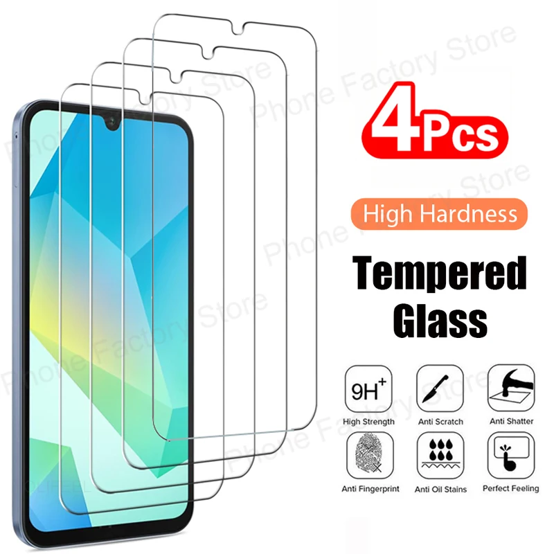 4-Pack Tempered Glass Screen Protector Film - Transparent and Protective
