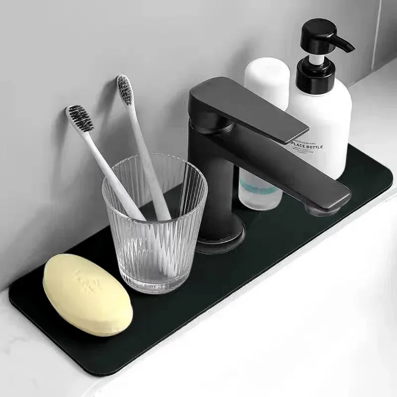 Bikole 2PCS Tappetino Assorbente per Rubinetto, Rubinetto per Cucina