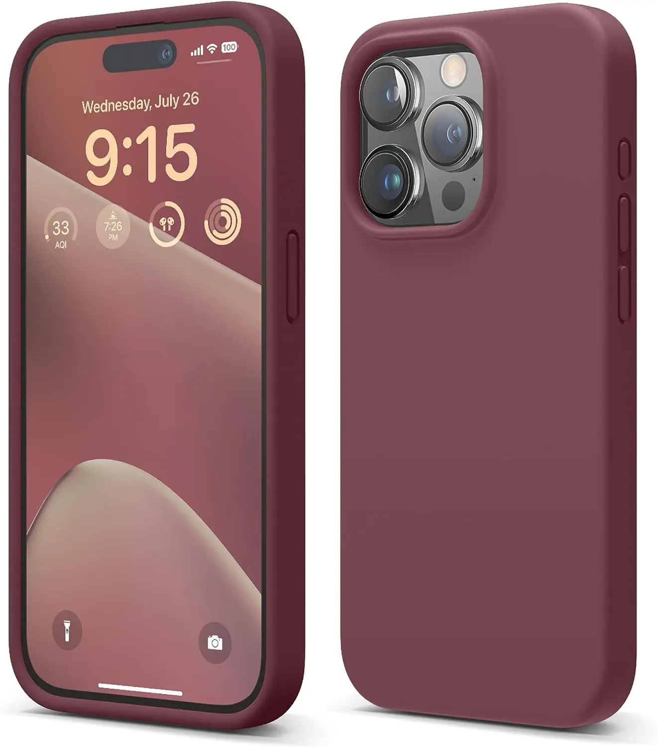 Premium Liquid Silicone Shockproof Protective Phone Case with Microfiber Lining