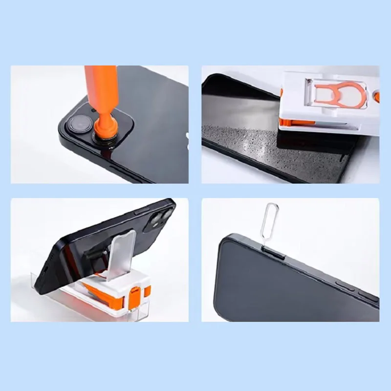 다기능 청소 키트 컴퓨터 청소 헤드셋 청소 펜 카메라 헤드셋 청소 펜 키 캡 풀러 전화 스탠드