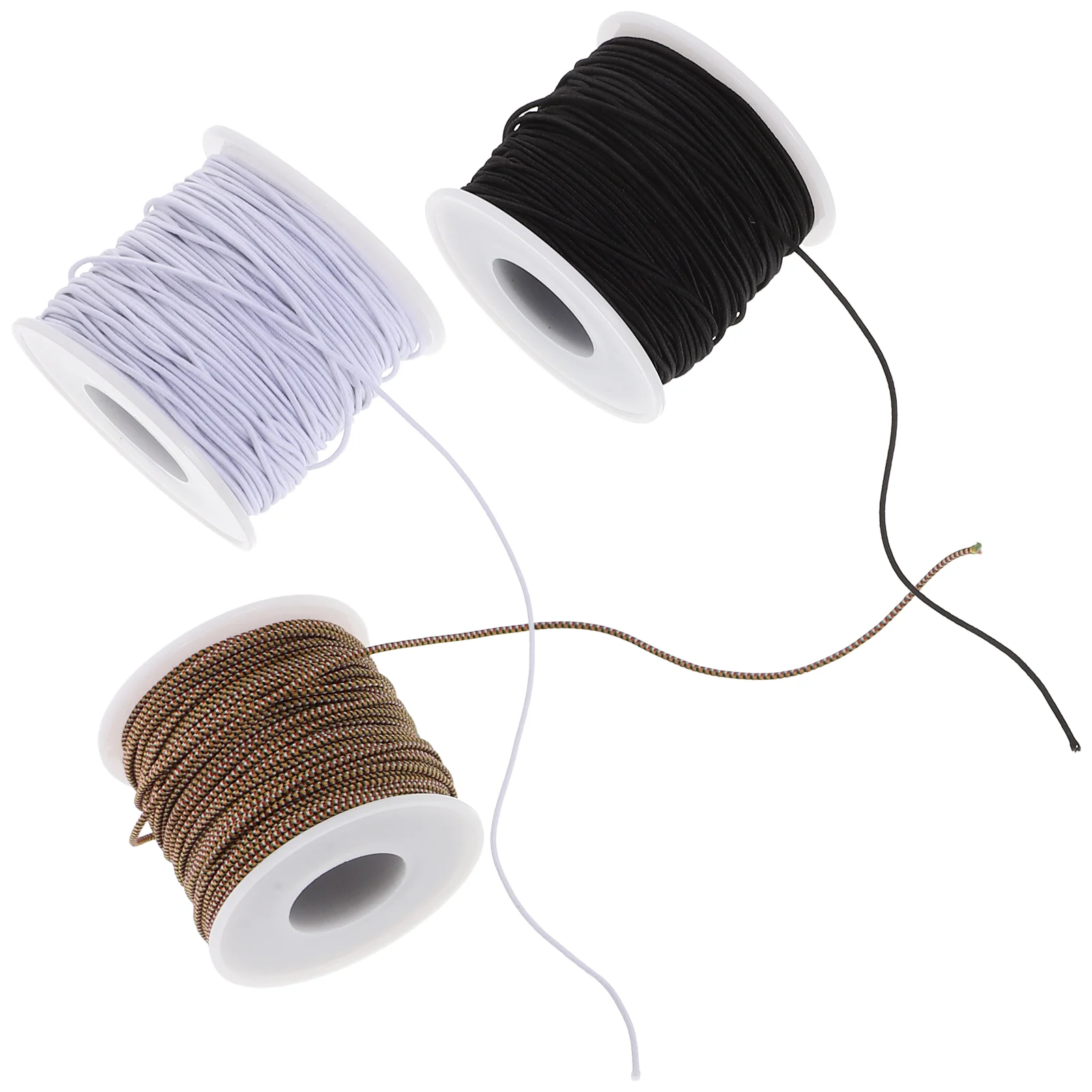 

3 Rolls DIY Jewelry Cords Elastic Bracelet Thread Jewelry Beading Thread Craft Jewelry Making Cord