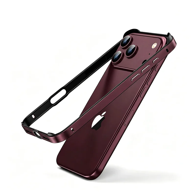 Premium Hybrid Silicone & Aluminum Metal Phone Case with Enhanced Heat Dissipation Bumper