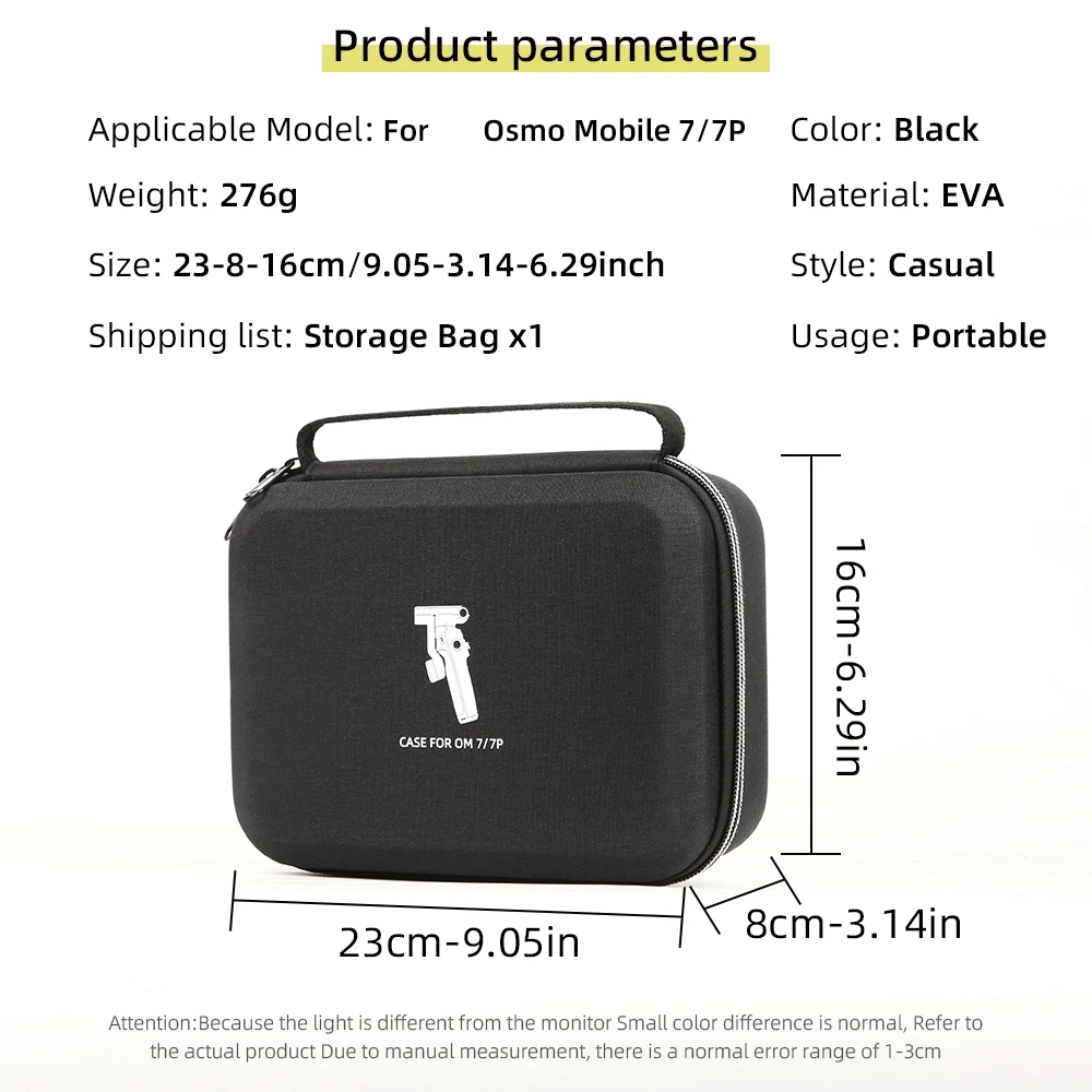 Carrying Case for DJI Osmo Mobile 7P Handheld Mobile Phone Gimbal Stabilizer Storage Bag Handbag Travel Protective Bag Accessory 4