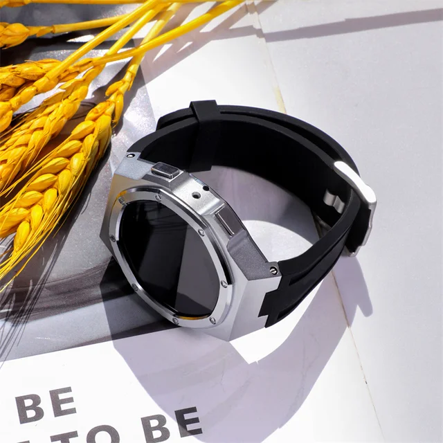 MioHHR] 金属ケース バンド互換性三星 Galxy Watch 4/5/6 バンド 44 mm