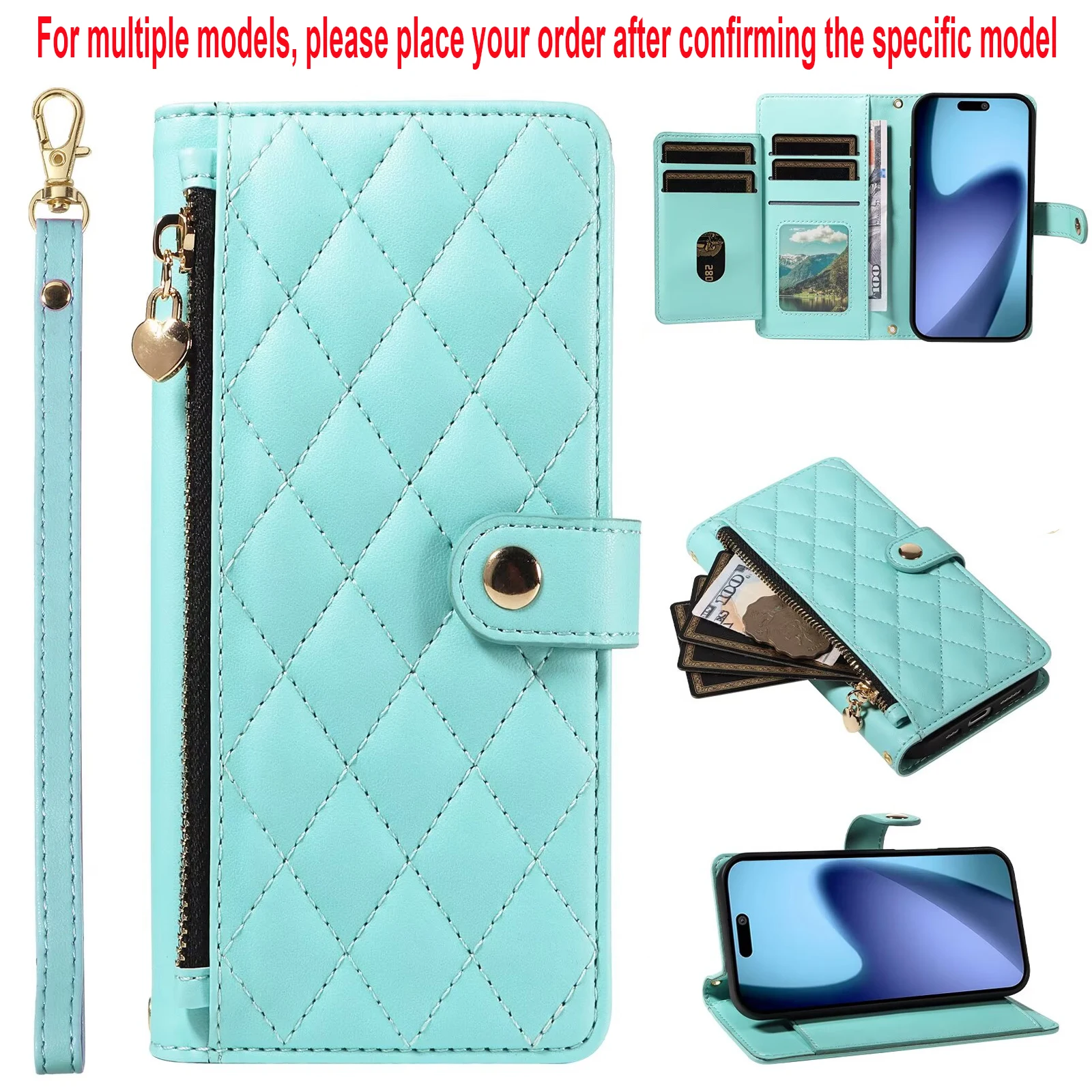 Multi-Card Slot Storage Wallet Case