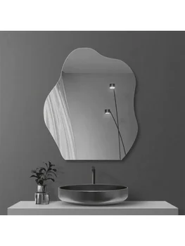 1PC อะคริลิค Cloud Shape ไม่สม่ําเสมอห้องน้ํา Shatterproof กระจก,Non Glass Wall Mirror ตกแต่งสําหรับห้องนอน,ห้องนั่งเล่น,Dressing 1