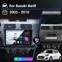 Srnubi autoradio pour Suzuki Swift 2003 2005 2006 2007 2008 2009 2010 sans fil Carplay Android Auto lecteur multimédia de voiture 2 Din 2