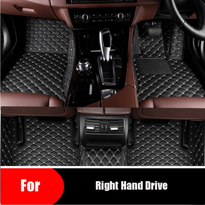 Custom Right Hand Drive Leather Car Floor Mats For Volkswagen Vw Golf 7 20142020 Year All