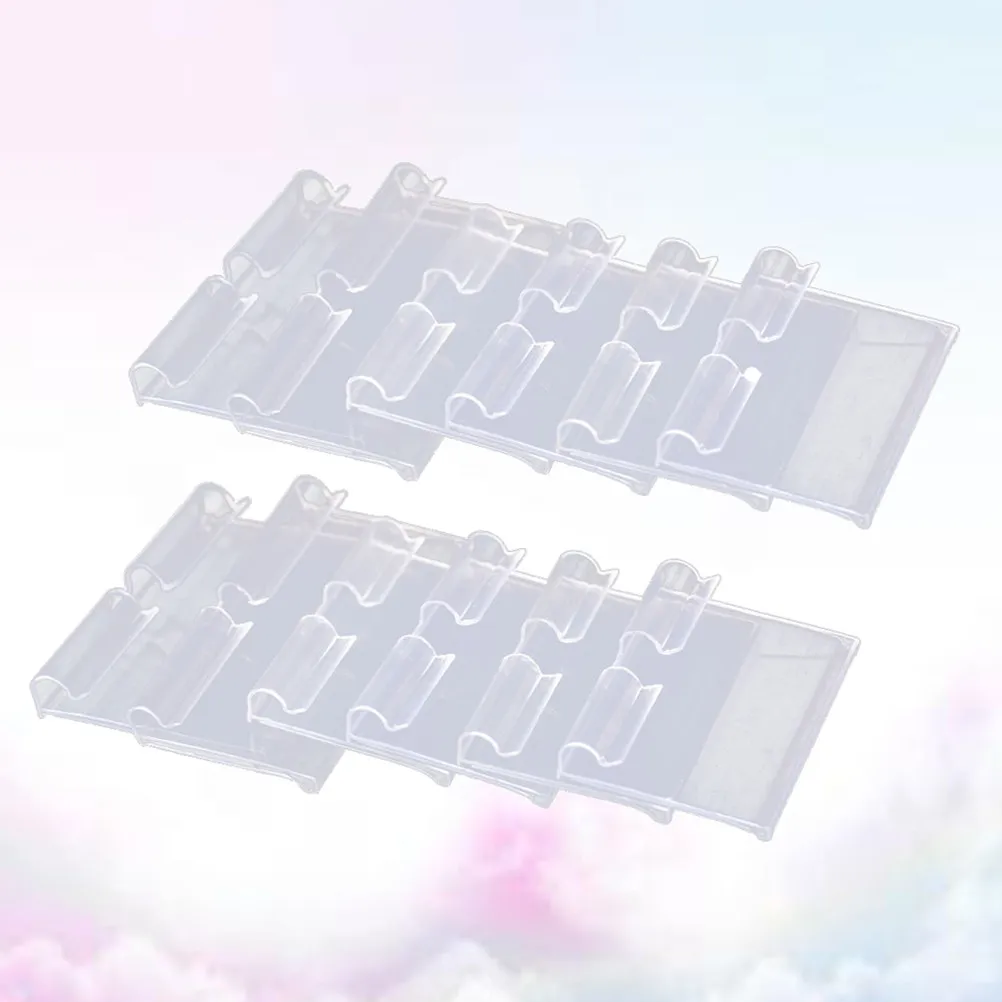 50Pcs PVC 가격표 라벨 소매점 슈퍼마켓 상점용 투명 플라스틱 가격표 투명 디스플레이 태그