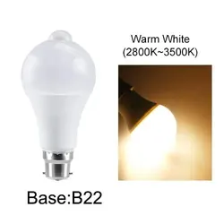 Smart Motion-Sensing LED Night Light for Indoor & Outdoor Security (B22 Warm White)