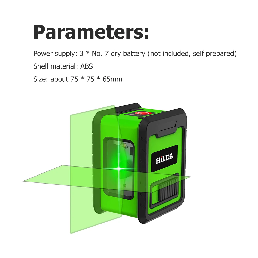 Laser Level Meter 2-Lines Cross Green Level Laser Horizontal & Vertical Nivel Self-Leveling