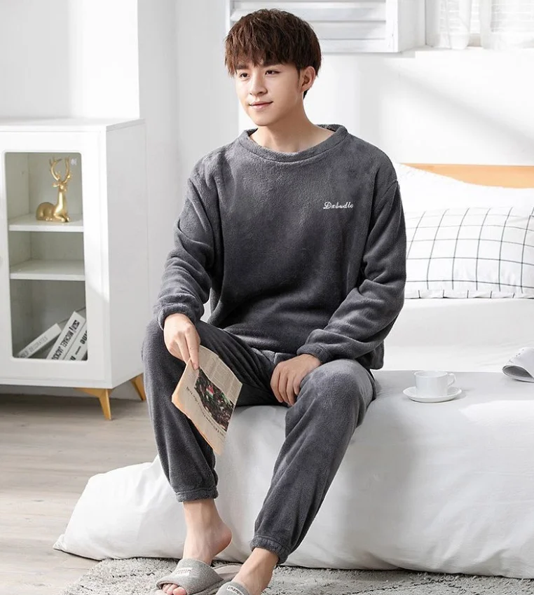 Women Velvet Pajama Set Fleecing Warm Loose Top And Elastic Waist Pants Home Casual Warm Woolen Suit Women 2024 Autumn Winter