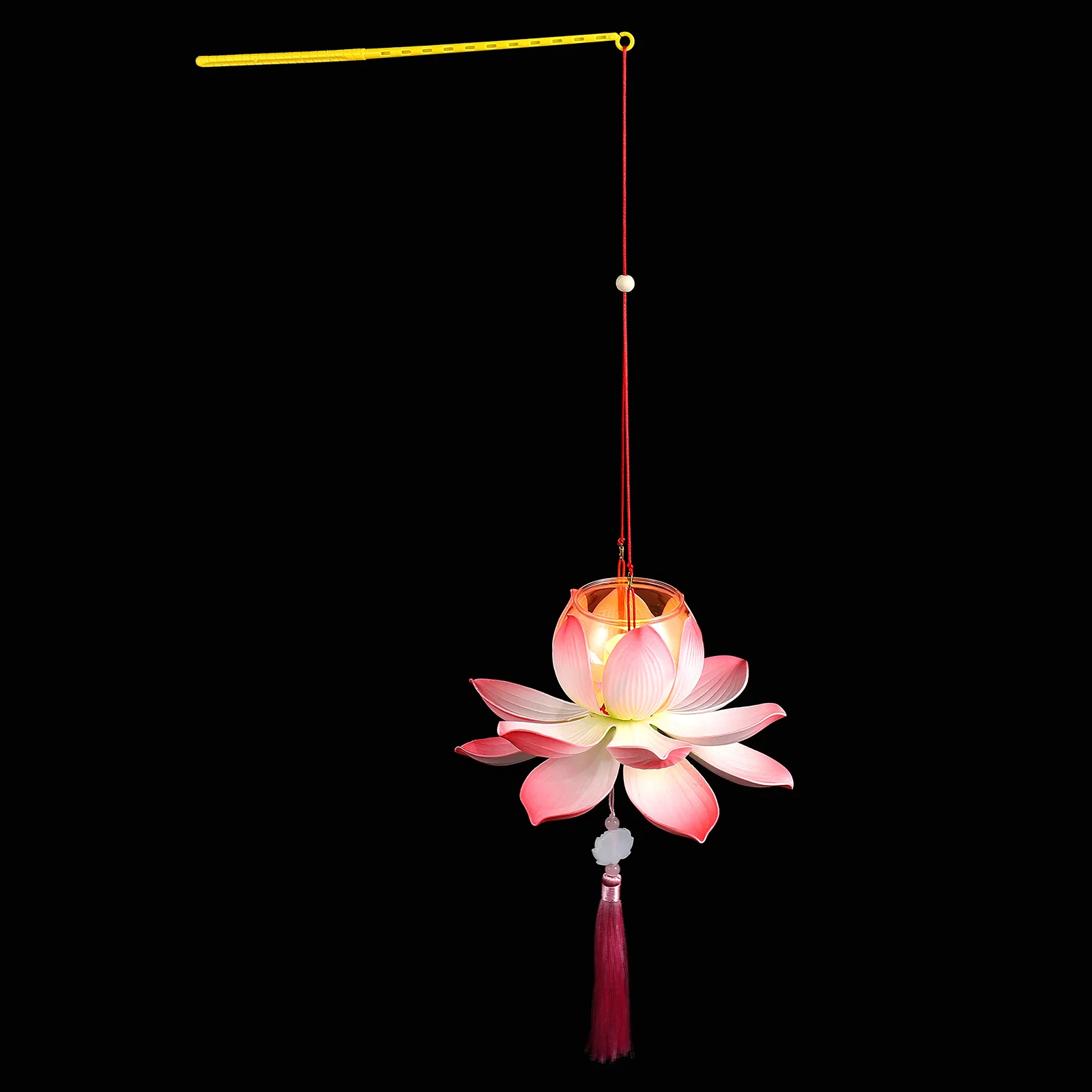 

Handheld Blossom Lotus Flower Lanterns LED Lights Mid-Autumn Festival Wishing Flower Lamp DIY Handcraft Making Material