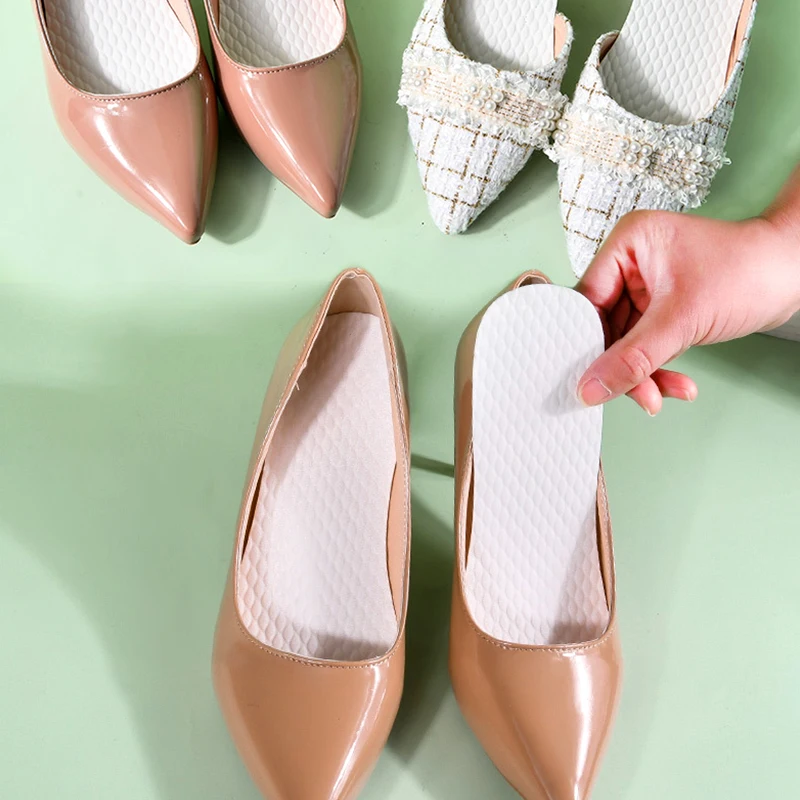 10 Pairs Ultra-thin Disposable Shoe Inserts Insoles For Women Summer Breathable Sweat Absorbing Sanitary Wood Pulp Shoe Pad