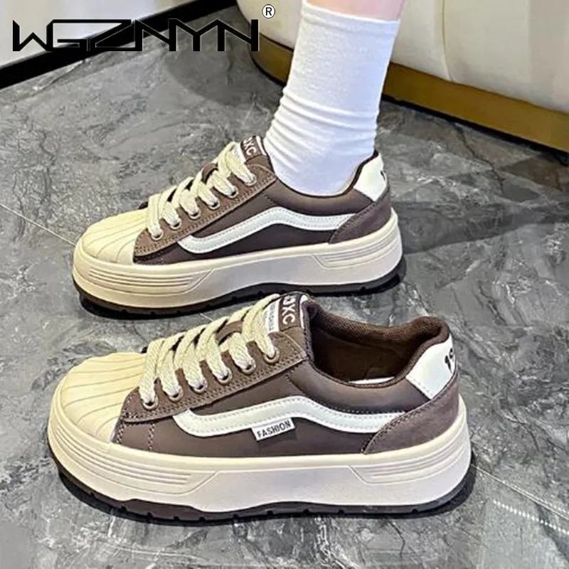 

Кроссовки женские на толстой подошве, дышащие спортивные, на платформе, повседневная обувь, совместимые с Matsutake, осень