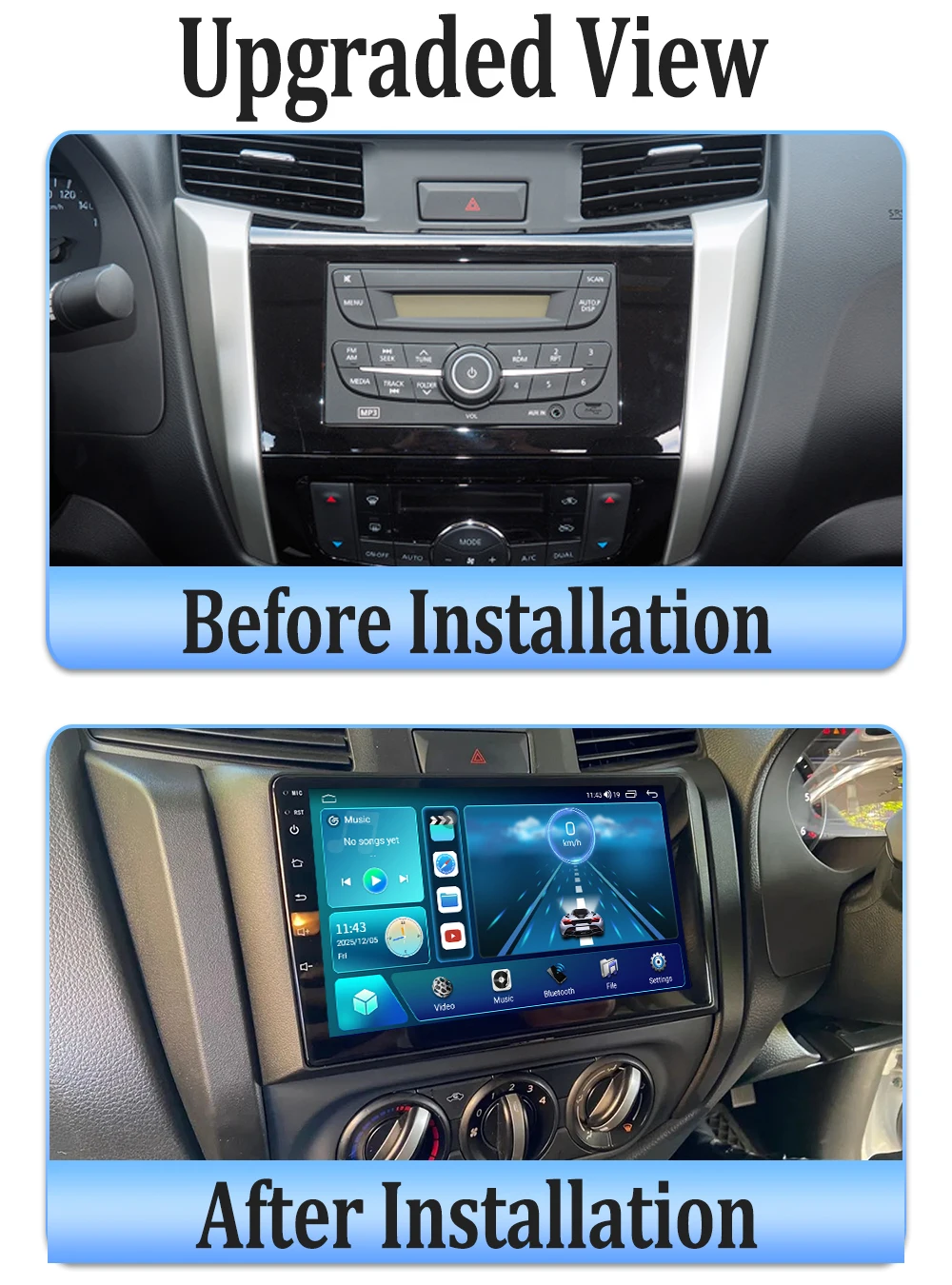 Autoradio Android 16 2din per Nissan Navara NP300 D23 IV 4 Frontier 2017 - 2021 CarPlay Navigazione GPS Auto BT 4G Stereo FM DVD - Image 2