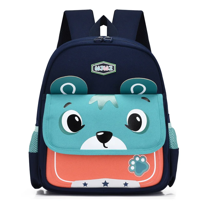 Children's School Bag New Waterproof Cartoon Cute Little Tiger Kindergarten Backpack 3-6 Years Old Boys and Girls Backpacks