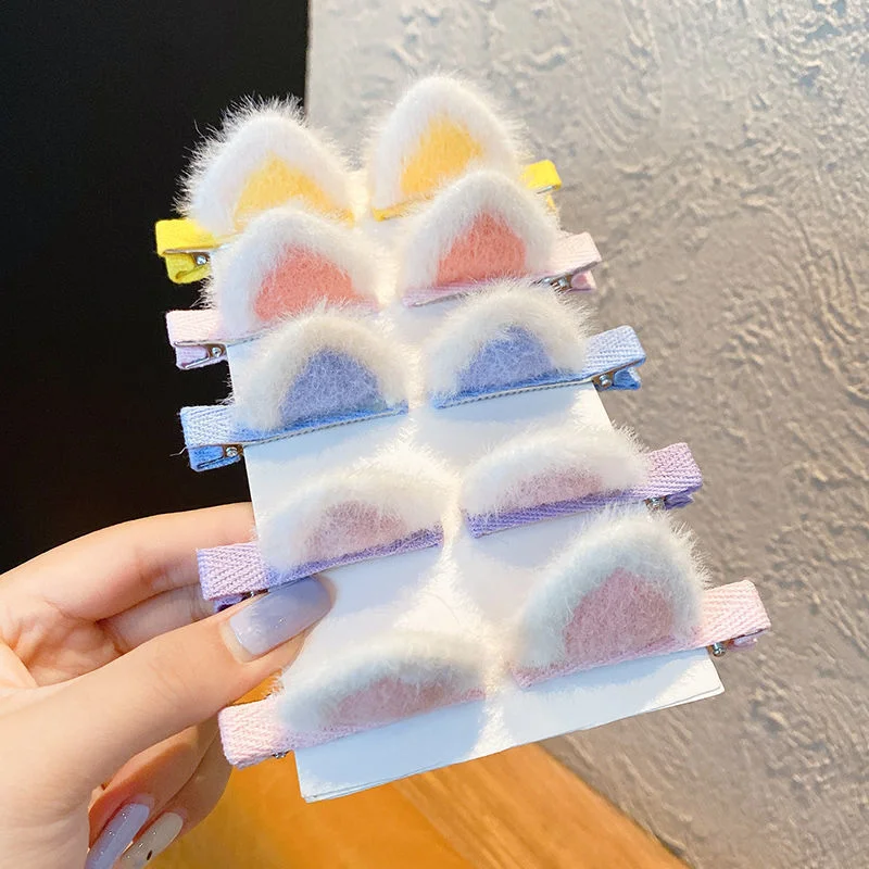 

1 Pair New Cute Cat Ears Hair Clips for Girls Lovely Hair Barrettes Girls Hair Accessories