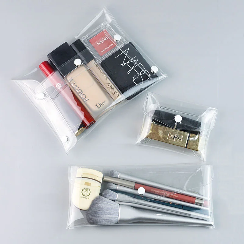 Makeup Bag Clear Organizer Cosmetic Bags Travel Portable Brush Case Storage  Set PVC Transparent Pen Bag Bath Toiletry Wash Bag - AliExpress