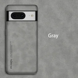 Luxurious Sheepskin Leather Silicone Phone Case with Enhanced Protection - Pixel 11 (GRAY)