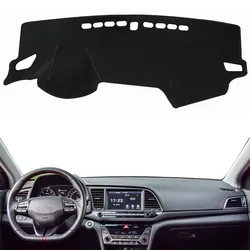 For Hyundai Elantra 2016 2017 2018 2019 AD Avante Auto Dashmat Dashboard Cover Pad Mat Sunshade Protector Carpet Car Accessories
