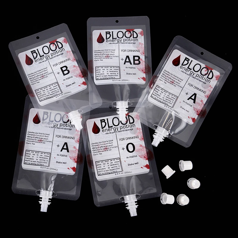 10Pcs Sacchetti di Sangue, Halloween Gadget, Sacchetti per Bevande, Cosplay, Sangue Finto Halloween, Cose per Halloween, Oggetti di Scena con Siringa per Halloween, Cosplay, Vampiro, Zombie, Feste